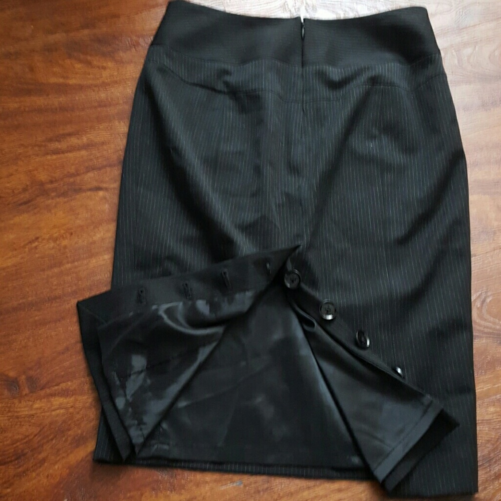 Express Design Studio Button Slit Work Skirt - image 2